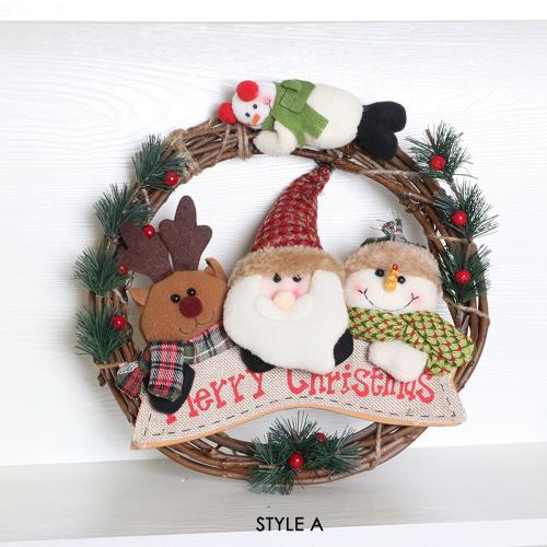 Christmas decorations, Christmas decorations, wreaths, dolls, vine rings, Christmas tree pendants, window dressing props, wreaths Christmas decorations, Christmas decorations, wreaths, dolls, vine rings, Christmas tree pendants, window dressing props, wreaths