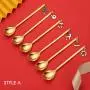 Creative ins Christmas stainless steel tableware spoon coffee stirring dessert spoon with hand gift portable gift set of 6pcs Creative ins Christmas stainless steel tableware spoon coffee stirring dessert spoon with hand gift portable gift set of 6pcs