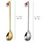 Creative ins Christmas stainless steel tableware spoon coffee stirring dessert spoon with hand gift portable gift set of 6pcs Creative ins Christmas stainless steel tableware spoon coffee stirring dessert spoon with hand gift portable gift set of 6pcs