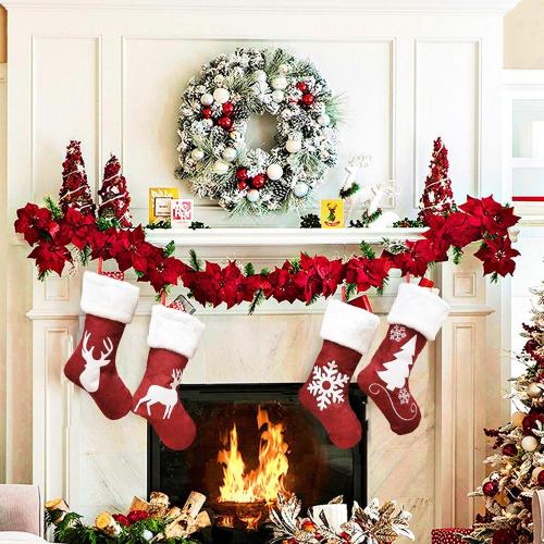2020 Christmas socks gift bag kenaf elk embroidery Christmas socks Christmas gifts Christmas pendants 2020 Christmas socks gift bag kenaf elk embroidery Christmas socks Christmas gifts Christmas pendants