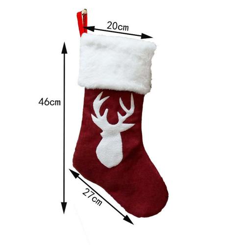 2020 Christmas socks gift bag kenaf elk embroidery Christmas socks Christmas gifts Christmas pendants 2020 Christmas socks gift bag kenaf elk embroidery Christmas socks Christmas gifts Christmas pendants