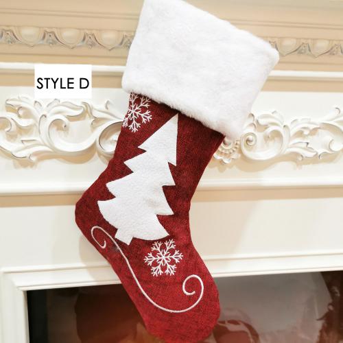 2020 Christmas socks gift bag kenaf elk embroidery Christmas socks Christmas gifts Christmas pendants 2020 Christmas socks gift bag kenaf elk embroidery Christmas socks Christmas gifts Christmas pendants