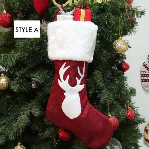 2020 Christmas socks gift bag kenaf elk embroidery Christmas socks Christmas gifts Christmas pendants 2020 Christmas socks gift bag kenaf elk embroidery Christmas socks Christmas gifts Christmas pendants