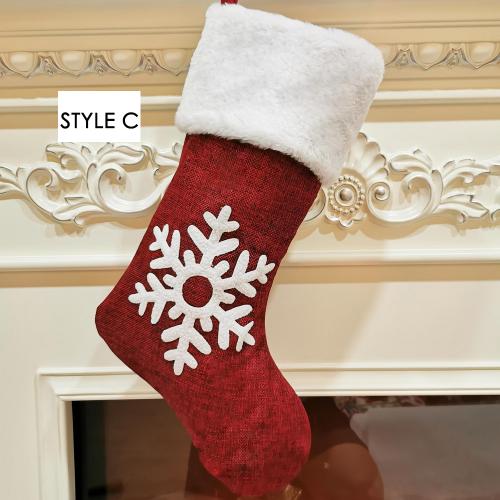 2020 Christmas socks gift bag kenaf elk embroidery Christmas socks Christmas gifts Christmas pendants 2020 Christmas socks gift bag kenaf elk embroidery Christmas socks Christmas gifts Christmas pendants