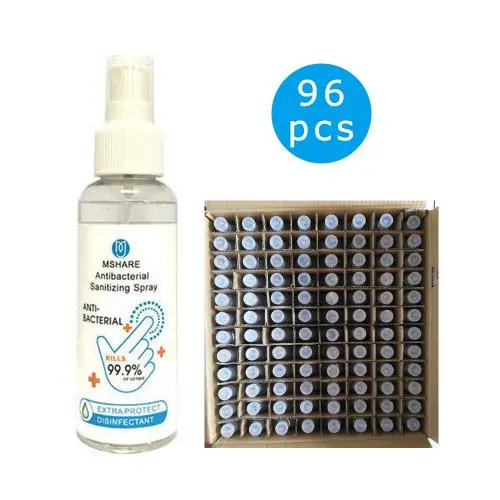 Tragbarer 100 ml 75% Alkohldisinfektionsmittel Handdesinfektionssprühflasche Antibakterielle Spray-Flüssigkeit