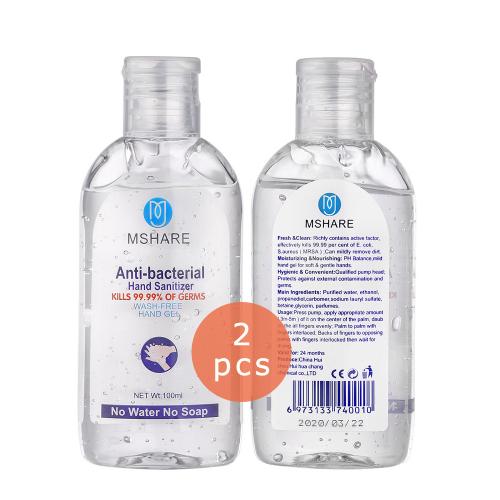 Hand Sanitizer FDA Quick-drying 99.99% Sterilization Waterless Bacteriostatic Gel Qualified Certification 2packs