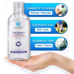 100ml OEM Wholesale Factory Manufacturer Private Label Custom Logo Hand Wash Portable Waterless 75% Alcohol Hand Sanitizer Gel 