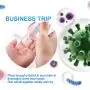 Erfrischendes Handdesinfektionsgel, waschfreies Handseifen Gel, 100 ml Reise-Reinigung Sanft Feuchtigkeitsspendendes Handdesinfektionsgel, beruhigende Gel, nicht reizend, Pumpflasche (100 ml, 1 Pack)