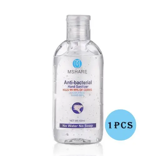 Erfrischendes Handdesinfektionsgel, waschfreies Handseifen Gel, 100 ml Reise-Reinigung Sanft Feuchtigkeitsspendendes Handdesinfektionsgel, beruhigende Gel, nicht reizend, Pumpflasche (100 ml, 1 Pack)