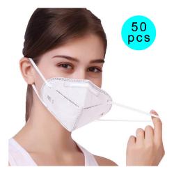 50 Pcs KN95 Face Mask, 4-Layer Safety Mask for Blocking Dust Air Pollution, Breathable and Comfortable Health Mask, Filtration Efficiency of Non-oily Particles More than 95%.