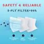 1000 pcs Disposable Face Mask Safety Mask Dust for Medical Dental Salon and Personal Health, 3-Ply Ear Loop 1000 pcs Disposable Face Mask Safety Mask Dust for Medical Dental Salon and Personal Health, 3-Ply Ear Loop