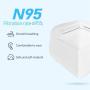 50 Pcs N95 Mask Medical Sanitary Surgical Mask Dust Breathable Earloop 4-Layer Masks Antiviral Face Mask,White