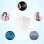 50 Pcs N95 Mask Medical Sanitary Surgical Mask Dust Breathable Earloop 4-Layer Masks Antiviral Face Mask,White