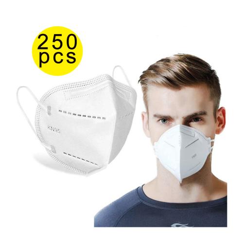  250pcs K N95 Medical Face Masks - 4-Layer K N95 Dust Full Face Mask with Free Adjustable Headgear Filtration Barrier against Germ, Dust, Breathable Respirator Mask