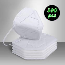 N95 4-Layer Safety Masks 500 PCS, Respirator for Virus Protection and Personal Health