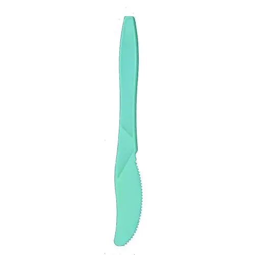 Einweg Heavy-Duty-Kunststoffmesser, ideal für den täglichen Gebrauch, Zuhause, Büro, Party, Picknicks oder Outdoor-Events - Blau 96 Stück