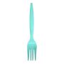 Heavy-Weight Blue Plastic Forks, Durable, Disposable, Box of 96pcs