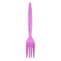 Heavy-Weight Pink Plastic Forks, Durable, Disposable, Box of 96pcs