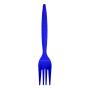 Heavy-Weight Dark Blue Plastic Forks, Durable, Disposable, Box of 96pcs