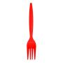Heavy-Weight Red Plastic Forks, Durable, Disposable, Box of 96pcs