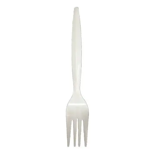 Heavy-Weight White Plastic Forks, Durable, Disposable, Box of 96pcs Heavy-Weight White Plastic Forks, Durable, Disposable, Box of 96pcs