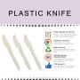 Disposable Heavy Duty Plastic Knives, Great for Every Day Use, Home, Office, Party, Picnics, or Outdoor Events-Red 96pcs