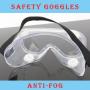 Safety Goggles with universal fit, Safety Glasses with Clear, Fog-Free, Anti-spittle, Anti Scratch and UV Protection Coated Lenses, Spectacles for Eye Protection