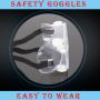 Safety Goggles with universal fit, Safety Glasses with Clear, Fog-Free, Anti-spittle, Anti Scratch and UV Protection Coated Lenses, Spectacles for Eye Protection