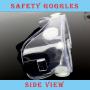 Safety Goggles with universal fit, Safety Glasses with Clear, Fog-Free, Anti-spittle, Anti Scratch and UV Protection Coated Lenses, Spectacles for Eye Protection