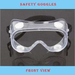 Safety Goggles with universal fit, Safety Glasses with Clear, Fog-Free, Anti-spittle, Anti Scratch and UV Protection Coated Lenses, Spectacles for Eye Protection