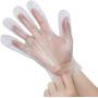 Disposable Poly PE Gloves, 100pcs, Thicker Food Safe Disposable Gloves, Disposable Kitchen Gloves for Cooking, Food Handling, Cleaning, One Size Fits Mos