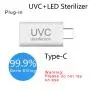 Portable Mini smartphone UVC micro instant sterilizer UV sterilizer efficient surface sterilization , Silver Color Portable Mini smartphone UVC micro instant sterilizer UV sterilizer efficient surface sterilization , Silver Color