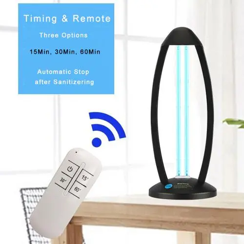 Lampe de désinfection UVC portable avec télécommande, minuterie, pour usage domestique et médical, 110 ou 220 V, européenne ou américaine. Lampe de désinfection UVC portable avec télécommande, minuterie, pour usage domestique et médical, 110 ou 220 V, européenne ou américaine.
