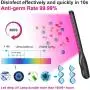 UV Light Sanitizer Travel Wand, UV Light Sanitizer Wand, Portable Disinfection with USB Charging for Household and Travel UV Light Sanitizer Travel Wand, UV Light Sanitizer Wand, Portable Disinfection with USB Charging for Household and Travel
