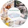 Disposable Gloves, Squish Clear Vinyl Gloves Latex Free Powder-Free Glove PVC Cleaning Health Gloves for Kitchen Cooking Cleaning Safety Food Handling, 100PCS/Box, 