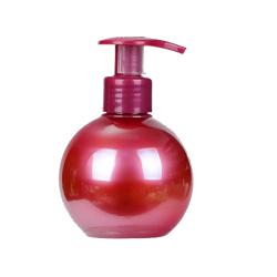 Red Transparent round plastic recycled pet sanitizer spray plastic bottle