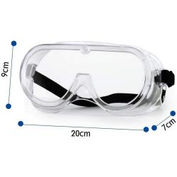 Complete Close Space Safety Heavy duty Industrial Protective Chemical Splash Safety Goggles, Glasses | Crystal Clear, Anti-Fog Design, High Impact Resistance | Perfect Eye Protection for Any Project