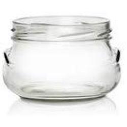 Nakpunar 12 pcs 11 oz Glass Tureen Jars with Gold Lids - 325 ml