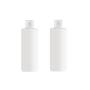 2PCS 200ML 6.8OZ White Empty Plastic Squeeze Bottles with Flip Cover Shampoo Lotion Shower Gel Emulsion Storage Holder Refillable Portable Container Jar Pot for Travel Vacation Daily Life Use