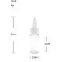 6 STÜCKE 15ml/0.5oz Leere Wiederbefüllbare Klare Kunststoff-Kappenflasche Behältnis für Make-up Kosmetik Proben Lagerung Tragbare Reiseflasche für Lotion, Ätherische Öle, Toner Flüssigkeit