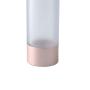 2PCS 15ml/0.5oz Empty Refillable Clear Plastic Airless Vacuum Pump Press Bottle Lotion Dispenser with Rose Gold Lid Portable Travel Cosmetic Container Jar Pot Vial for Emulsion Essence Serum