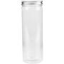 Tebery 16 Pack Plastic Spice Jars Bottles Containers with Lids 17oz Clear Straight Cylinders Plastic Canisters for Food & Home Storage