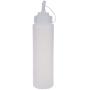 Nolvalz - Plastic Bottle Sauce - White Plastic Bottle Dispenser Compression Sauce 24 Oz - Plastic Sauce Bottle Dispenser Storage Bottles Jars Honey Bottle Plastic Vinegar Tomato Sauce Squeeze Condimen