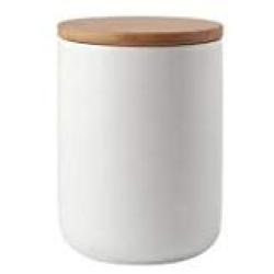 Sealed Ceramic Storage Jar For Spices Tank Container For Eating With Lid Bottle Coffee Tea Caddy Kitchen,M White