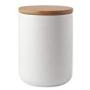 Sealed Ceramic Storage Jar For Spices Tank Container For Eating With Lid Bottle Coffee Tea Caddy Kitchen,M White