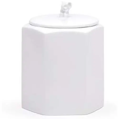 Maia Ming Designs | Pot en Céramique avec Couvercle en Forme d'Éléphant | Réservoir en Porcelaine, Idéal pour les Biscuits, le Thé ou le Rangement | Grand Blanc Maia Ming Designs | Pot en Céramique avec Couvercle en Forme d'Éléphant | Réservoir en Porcelaine, Idéal pour les Biscuits, le Thé ou le Rangement | Grand Blanc
