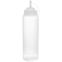 Xigeapg 24 oz Plastic Squeeze Squirt Condiment Bottles 6 pack with Twist On Cap Lids,condiment squeeze bottles - Perfect for Condiments, Oil, Icing,Liquids paints and Crafts, Set of 6