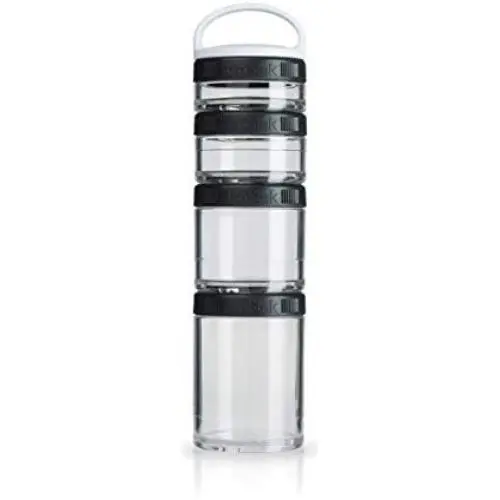 BlenderBottle C00301 GoStak Twist n Lock Storage Jars, 4-Piece Starter Pak, Black BlenderBottle C00301 GoStak Twist n Lock Storage Jars, 4-Piece Starter Pak, Black