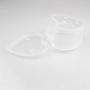 24 Pieces 2.4 oz Heart Shaped Slime Storage Containers Transparent Small Plastic Box with Hinged Lids