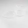 24 Stück Herzförmige Behälter 60 ml Transparente Kleine Kunststoffboxen mit Schiebeschalen